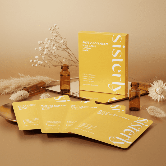 Sisterly Phyto-Collagen Well-Aging Lifting Mask (5pcs) - Korean Anti-Aging Sheet Mask - Image 1